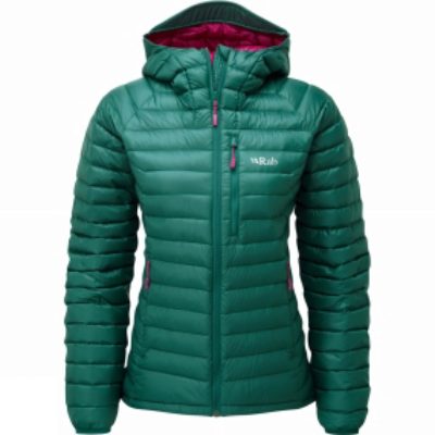 Rab Womens Microlight Alpine Jacket Spruce/Peony Rab Womens Microlight Alpine Jacket Spruce/Peony